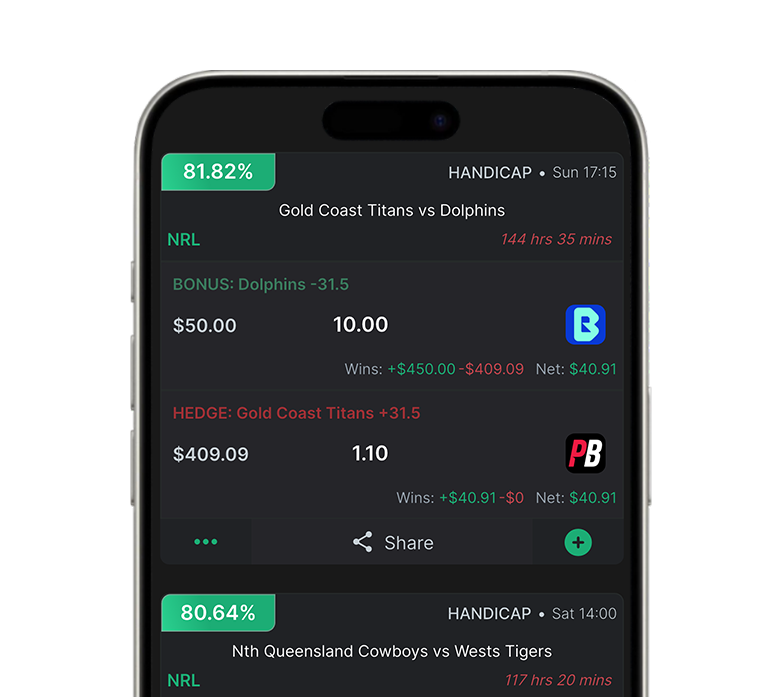 WagerWise bonus bet converter preview on mobile